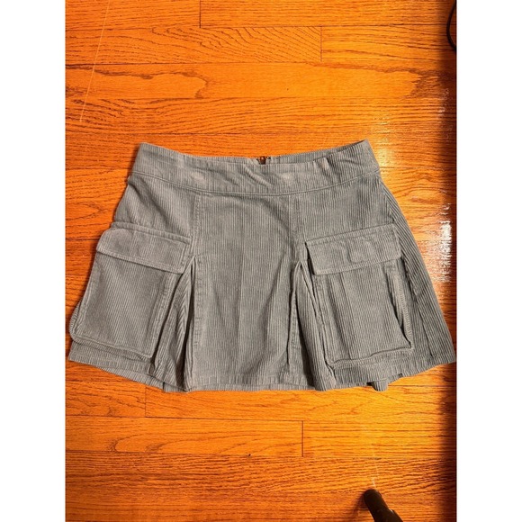 wild fable Dresses & Skirts - Womens Misses S~ Wild Fable Blue Green  Corduroy Pleated Cargo Mini Skirt NWOT